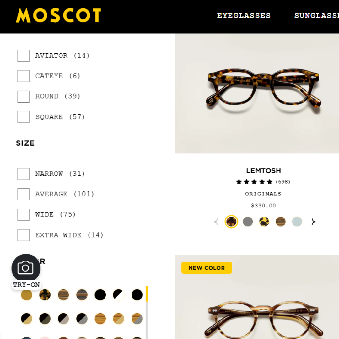 Moscot - An Eye-Catching, Data-Driven Revamp