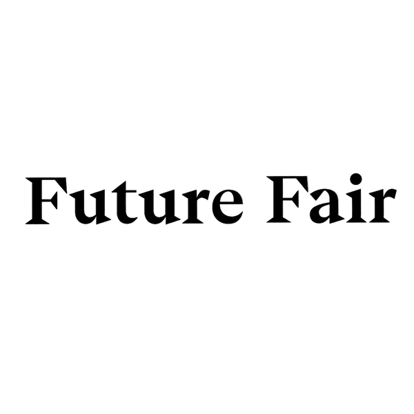 Text 'Future Fair' on a white background