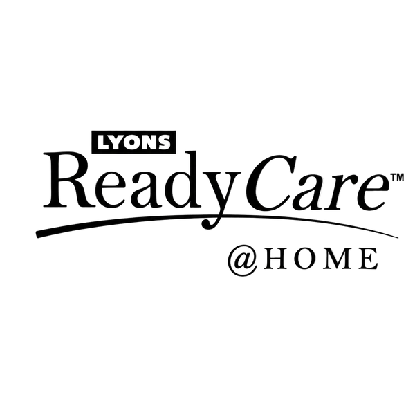 Logo of Lyons ReadyCare @ Home on a transparent background