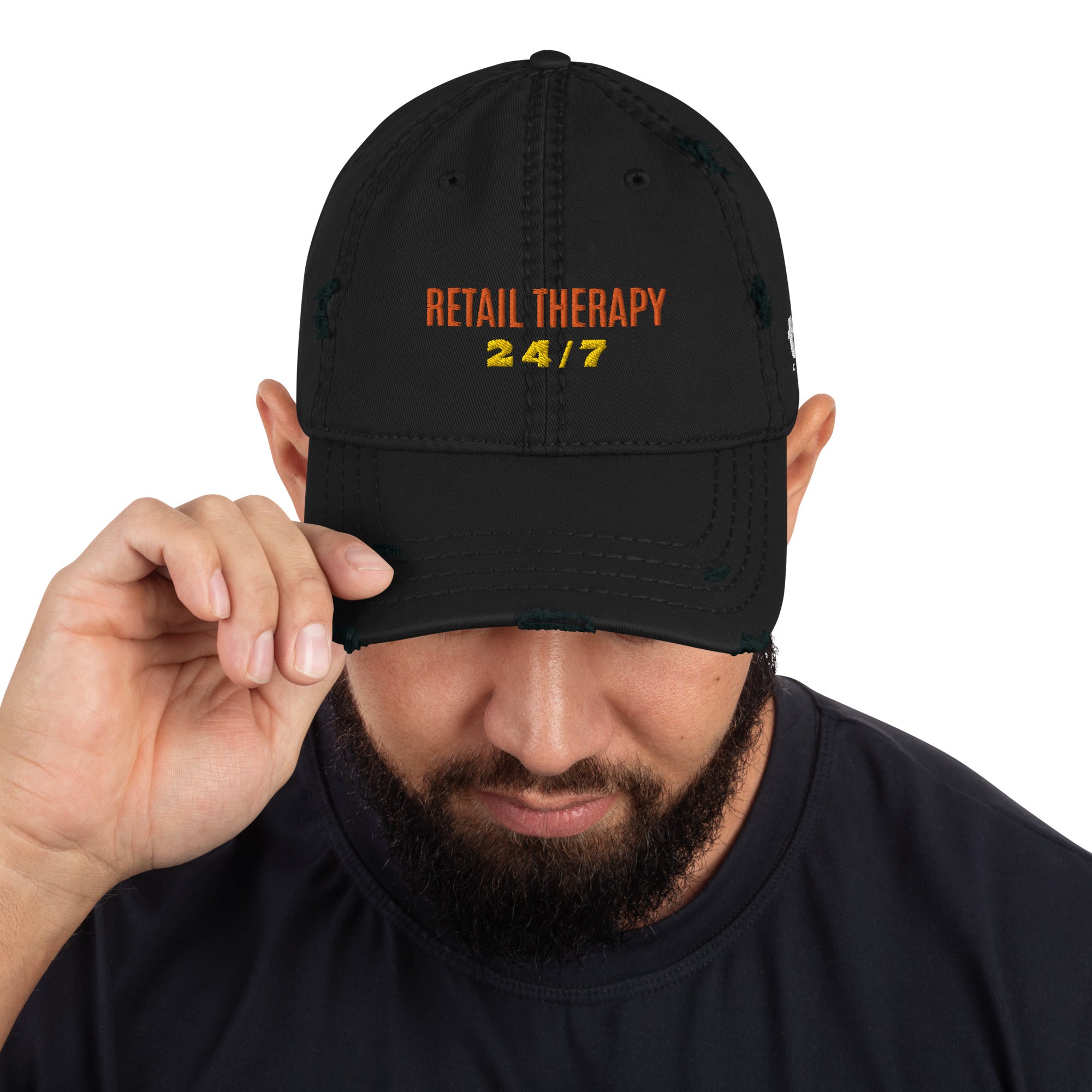 Retail Therapy Distressed Dad Hat