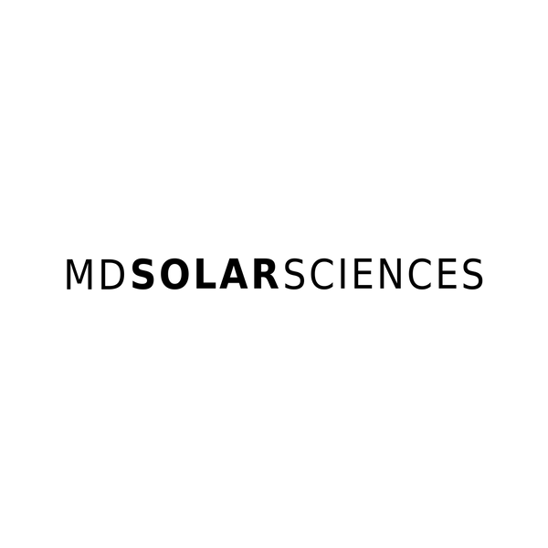 Md Solar Sciences logo in black