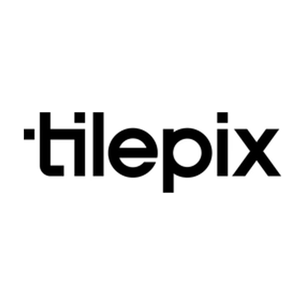 Tilepix logo in black on a white background